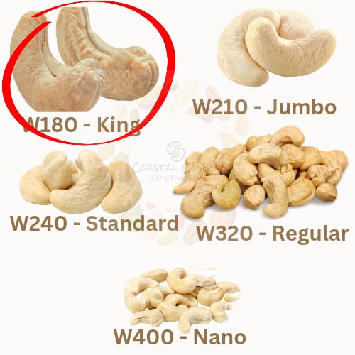 W180 Cashew Wholes (King Size)